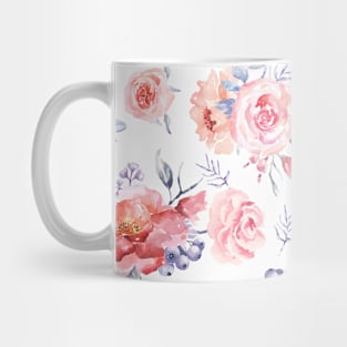 Rose seamless pattern with watercolor 15 Mug